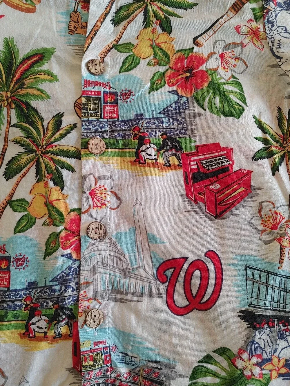 Reyn Spooner MLB® KIDS WASHINGTON NATIONALS SCENIC Aloha Hawaiian Shirt
